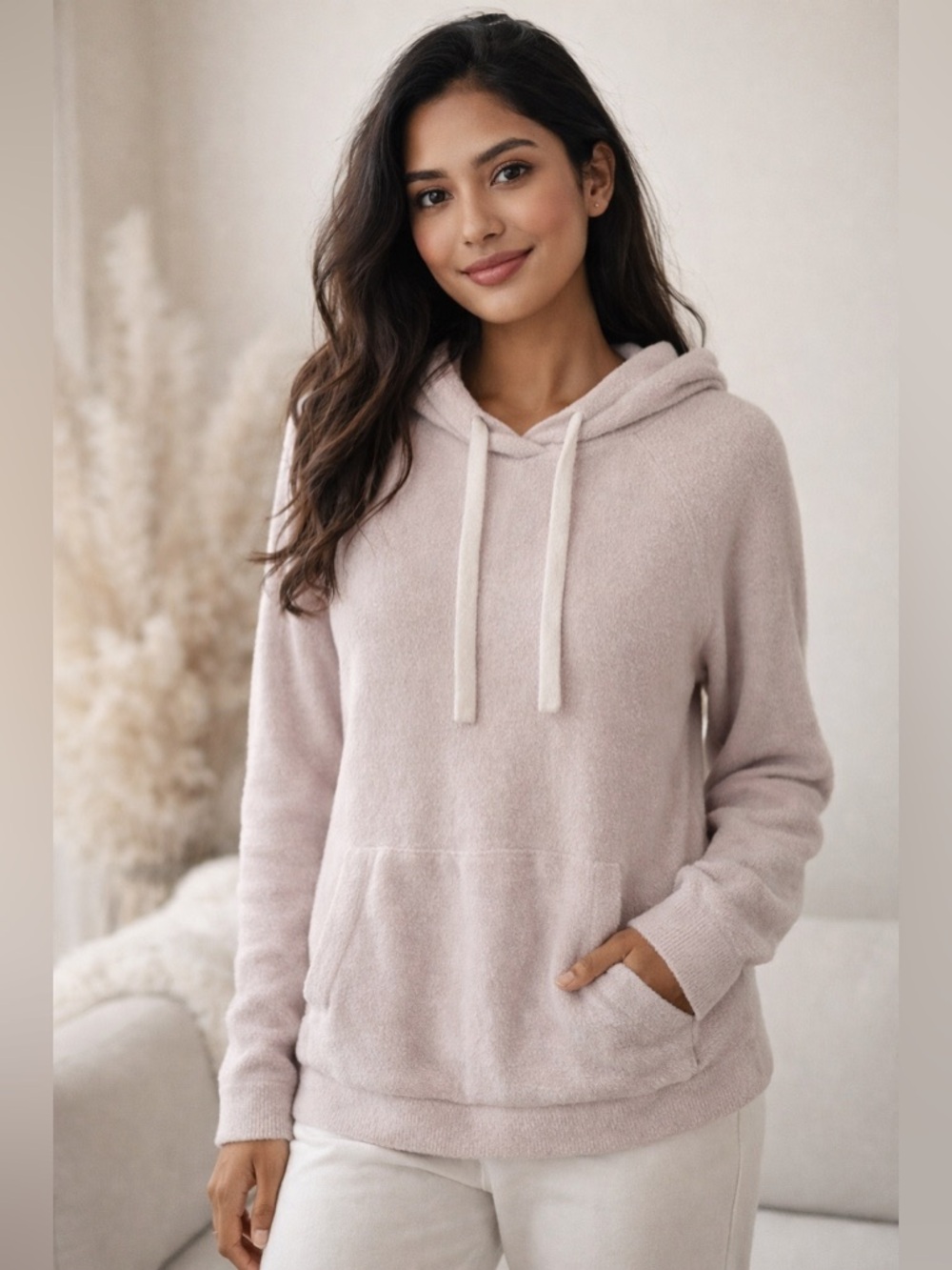 Barefoot Dreams Cozy Chic Lite Blush Hoodie